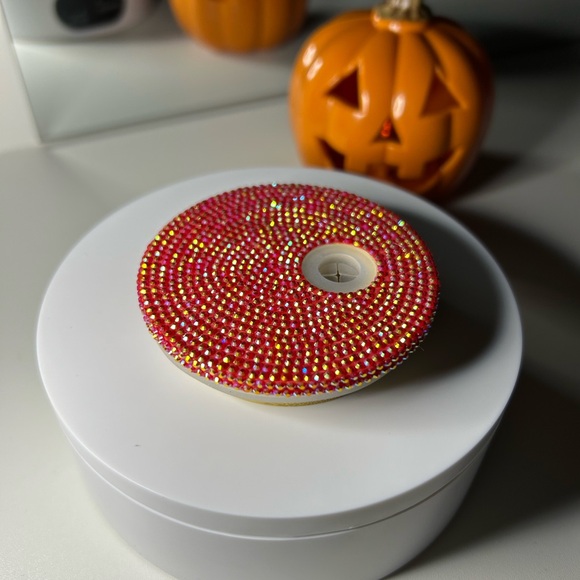 Handmade rhinestone bamboo lid for 16oz, 20oz and 24oz - Picture 2 of 4